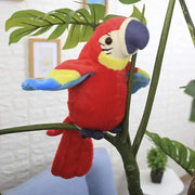 perroquet parlant peluche