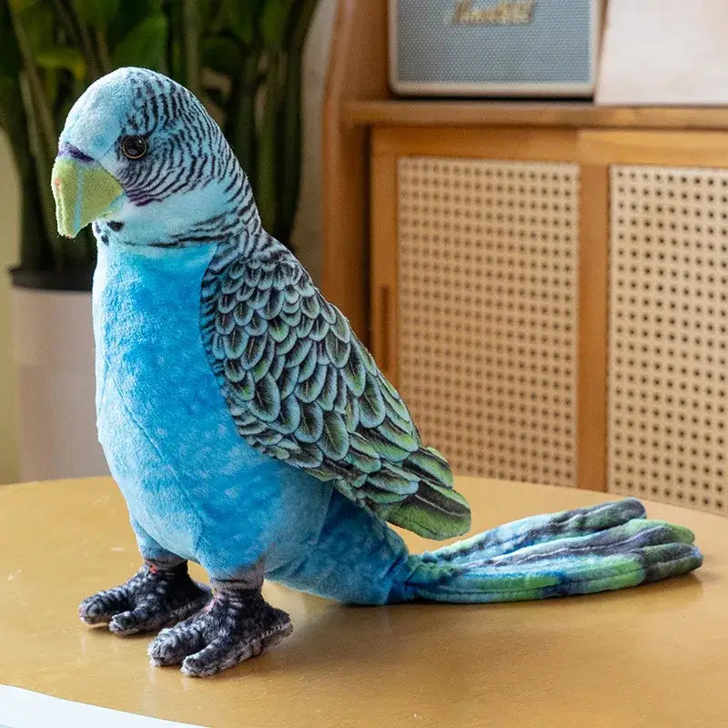 perroquet peluche - Bleu
