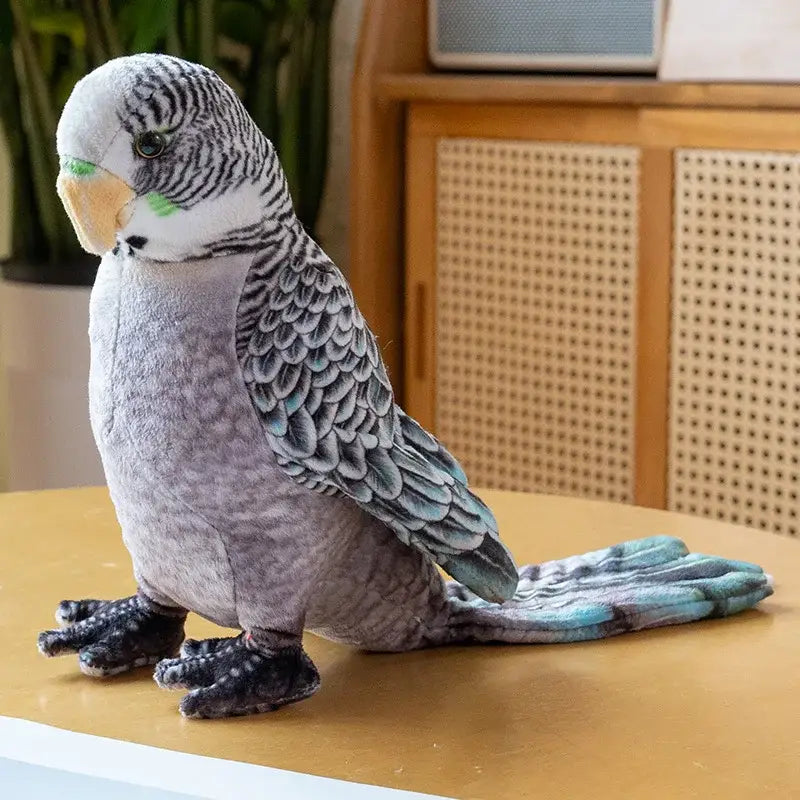 perroquet peluche - Gris