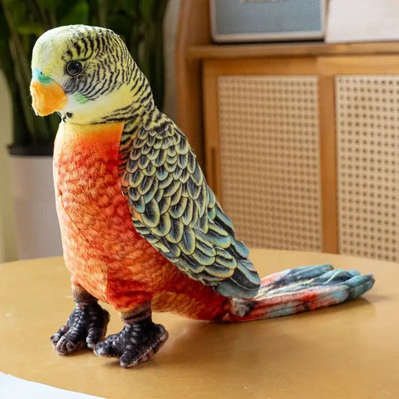 perroquet peluche - Rouge