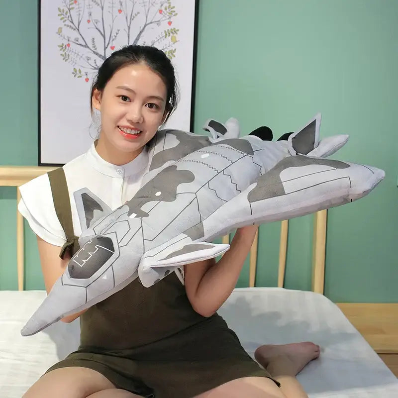 peluche avion de chasse