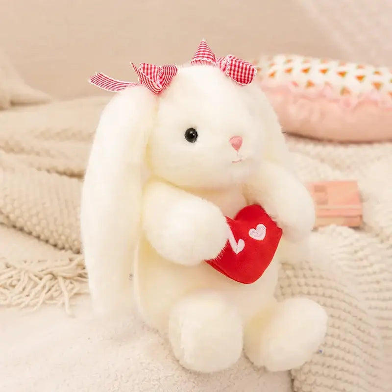 petit lapin peluche - Blanc