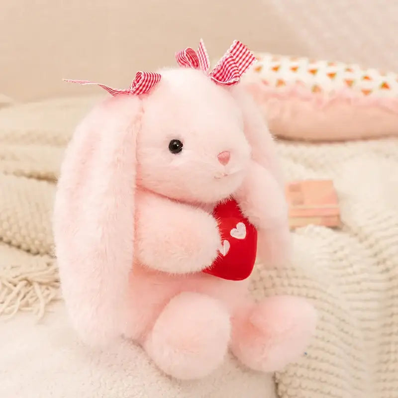 petit lapin peluche - Rose