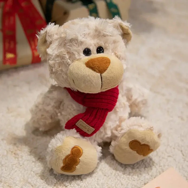petit ourson en peluche - Blanc / 28cm