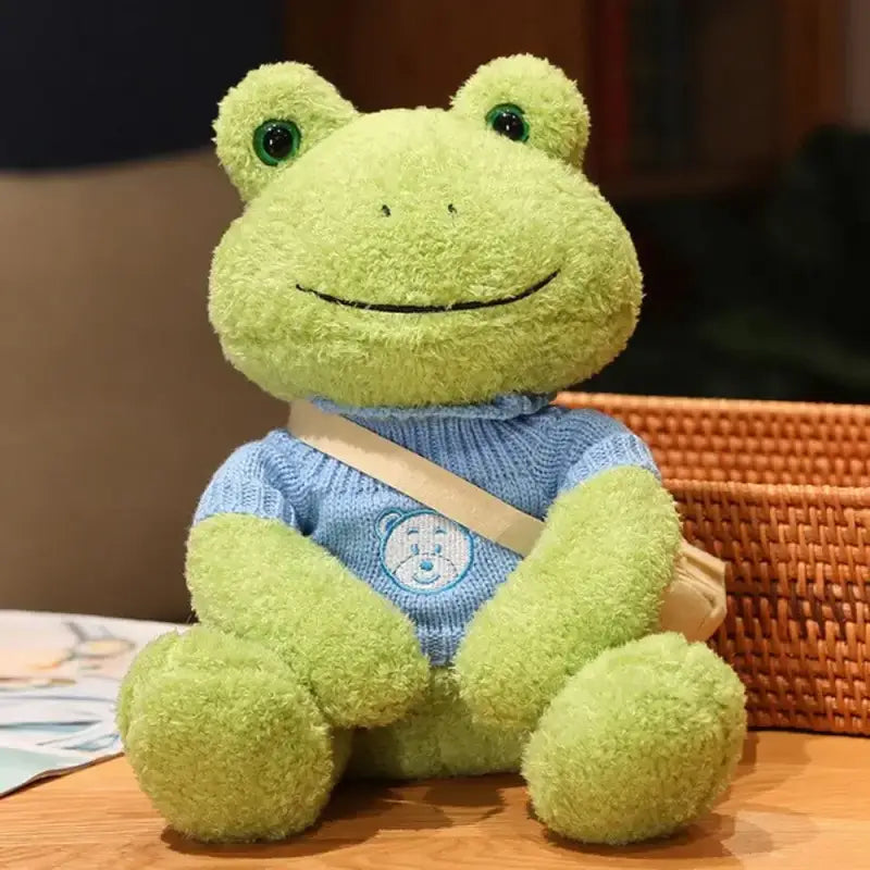petite peluche grenouille - T-shirt Ours Bleu