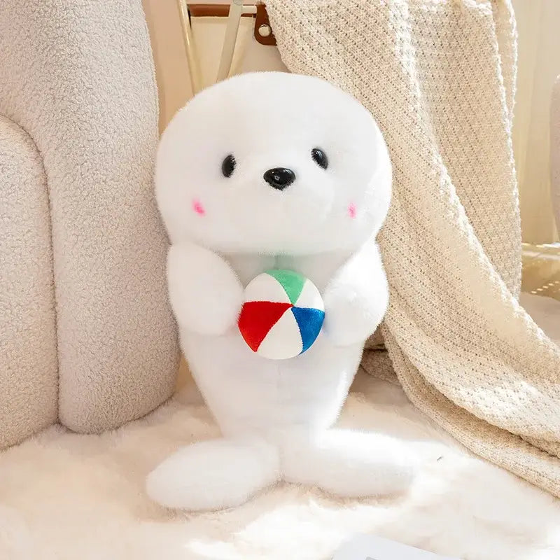 Phoque Blanc Peluche - 25cm
