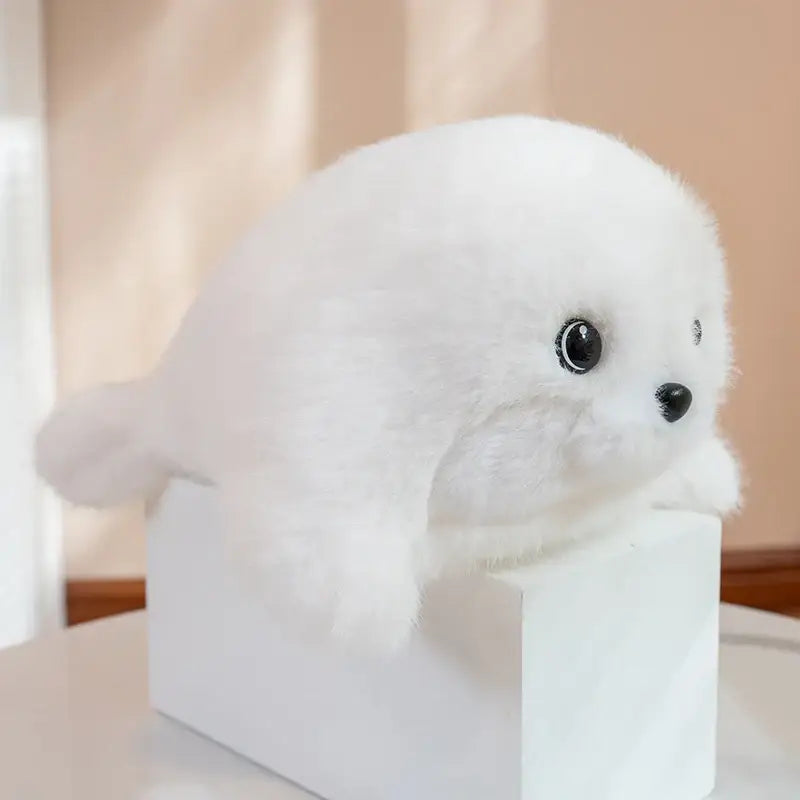 phoque en peluche - Blanc