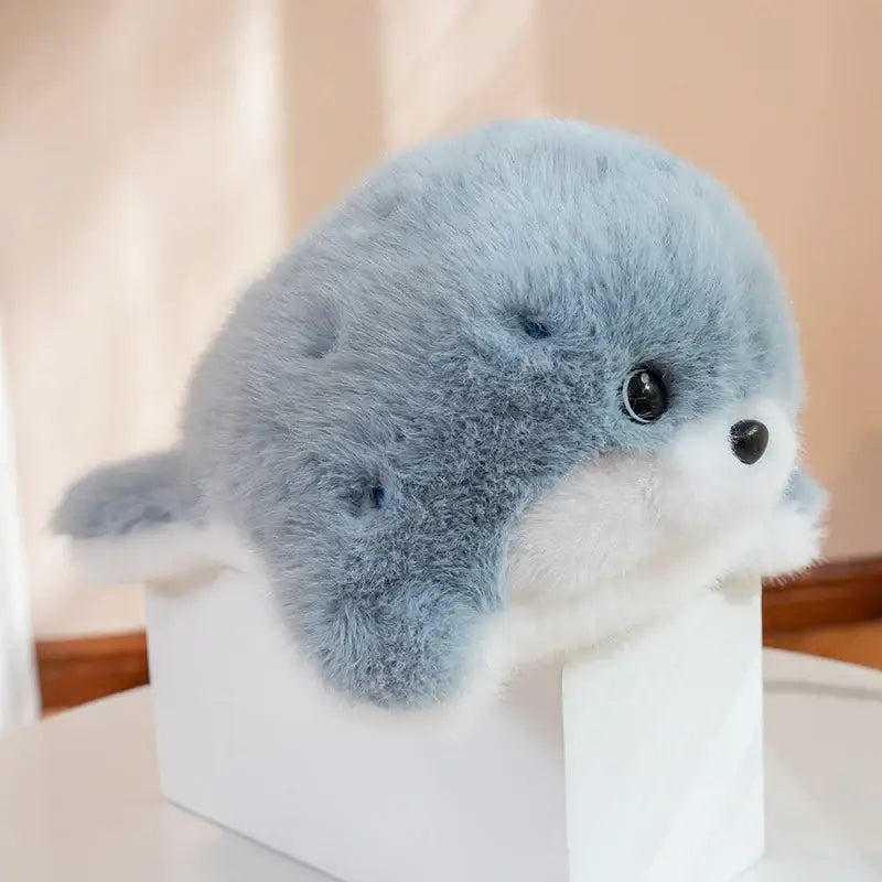 phoque en peluche - Bleu