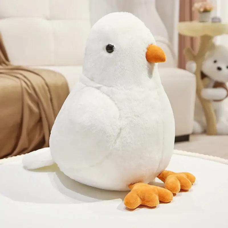 pigeon en peluche - Blanc / 30cm