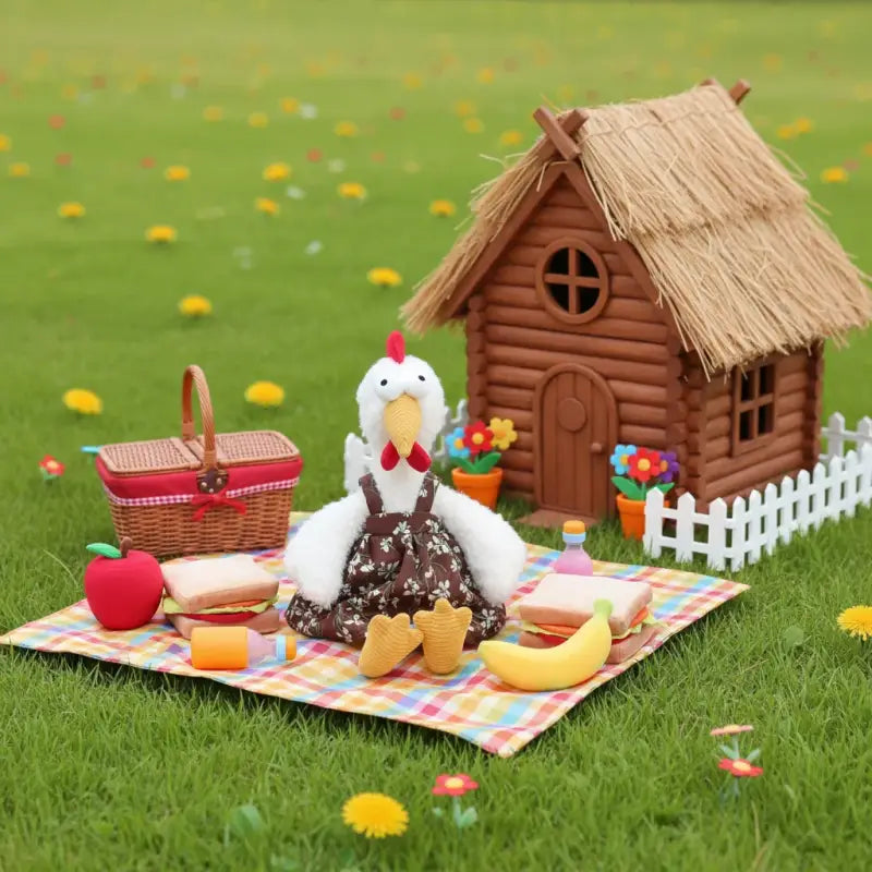 peluche poule pas cher