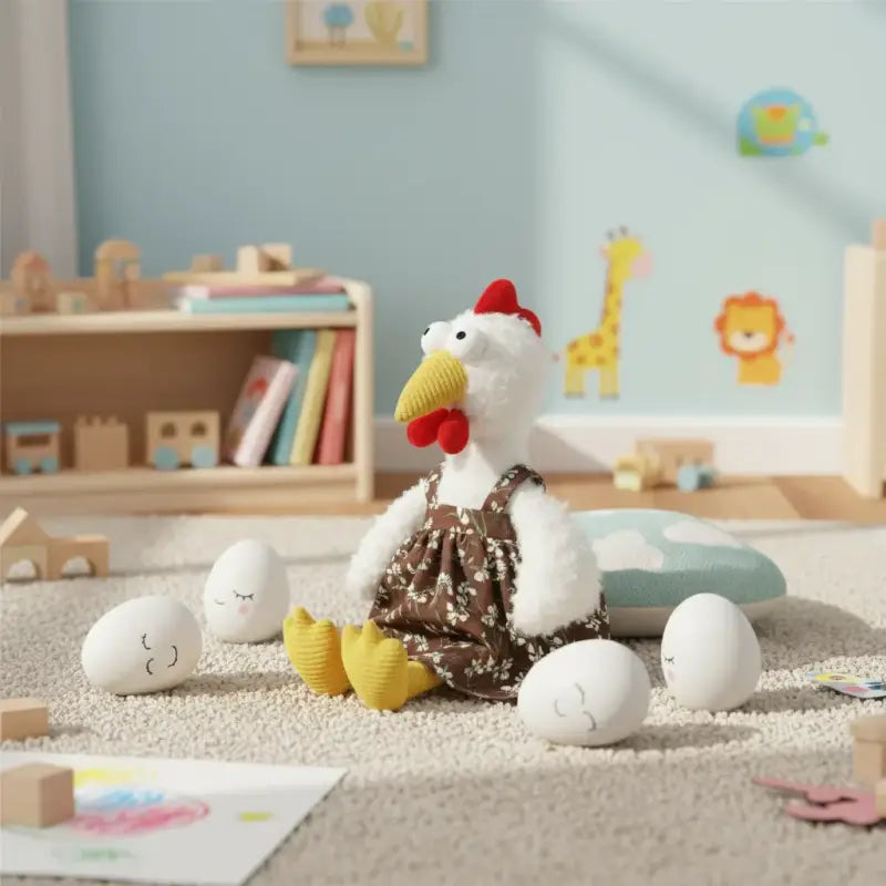 peluche poule pas cher