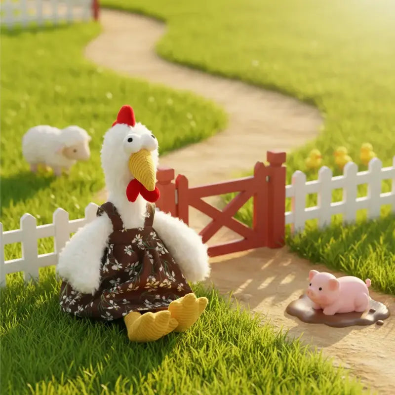 peluche poule pas cher