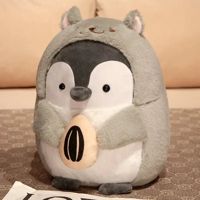 peluche pingouin mignon - Gris / 25cm