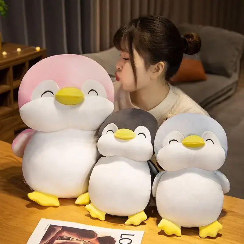 pingouin en peluche