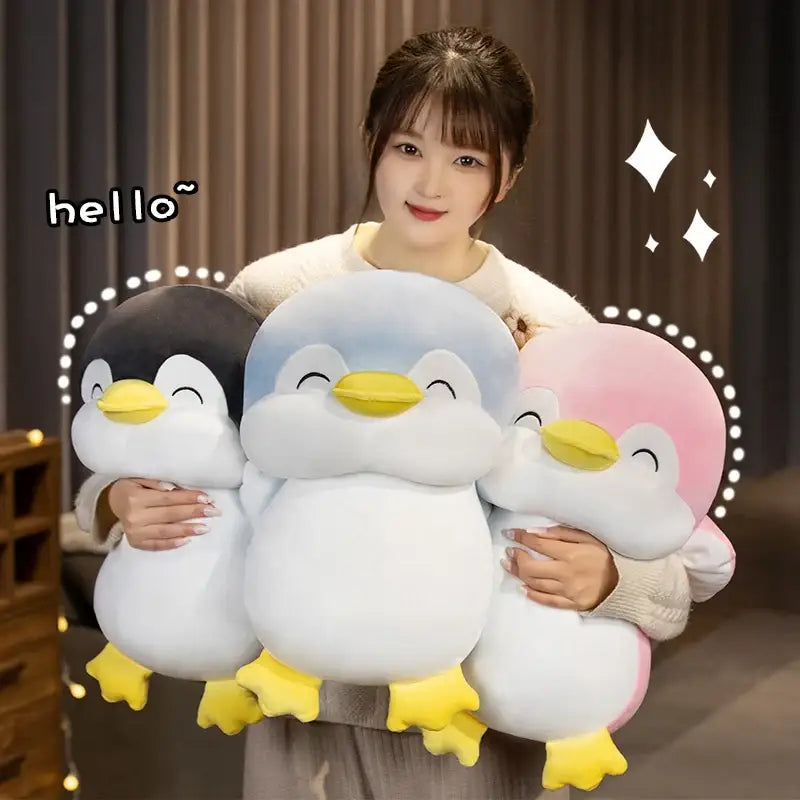 pingouin en peluche