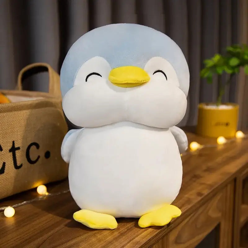 pingouin en peluche - Bleu / 30cm