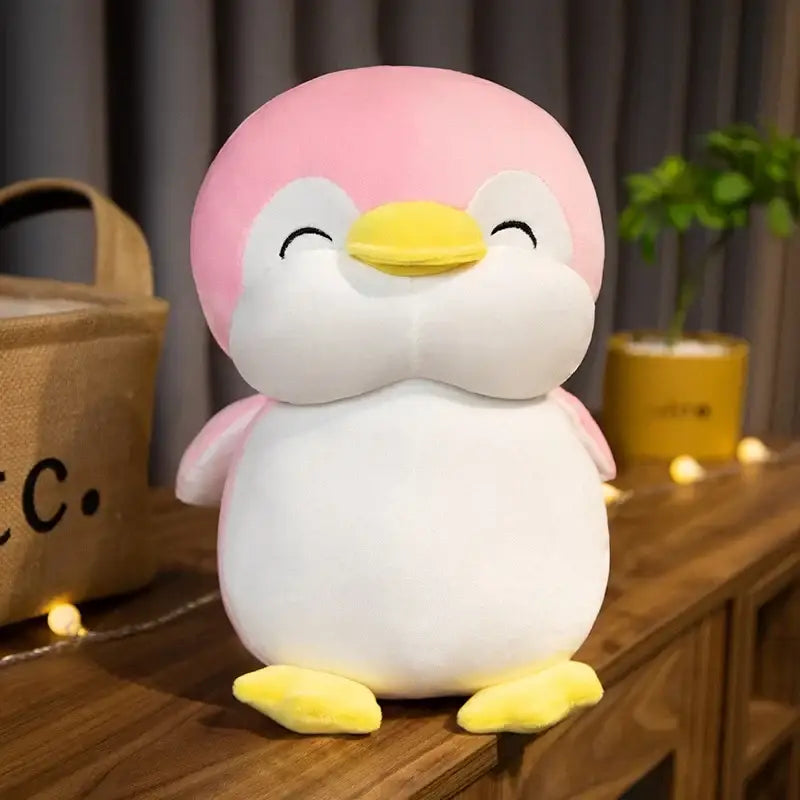 pingouin en peluche - Rose / 30cm