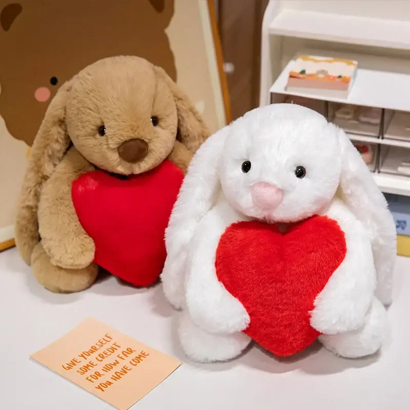 peluche lapin saint valentin