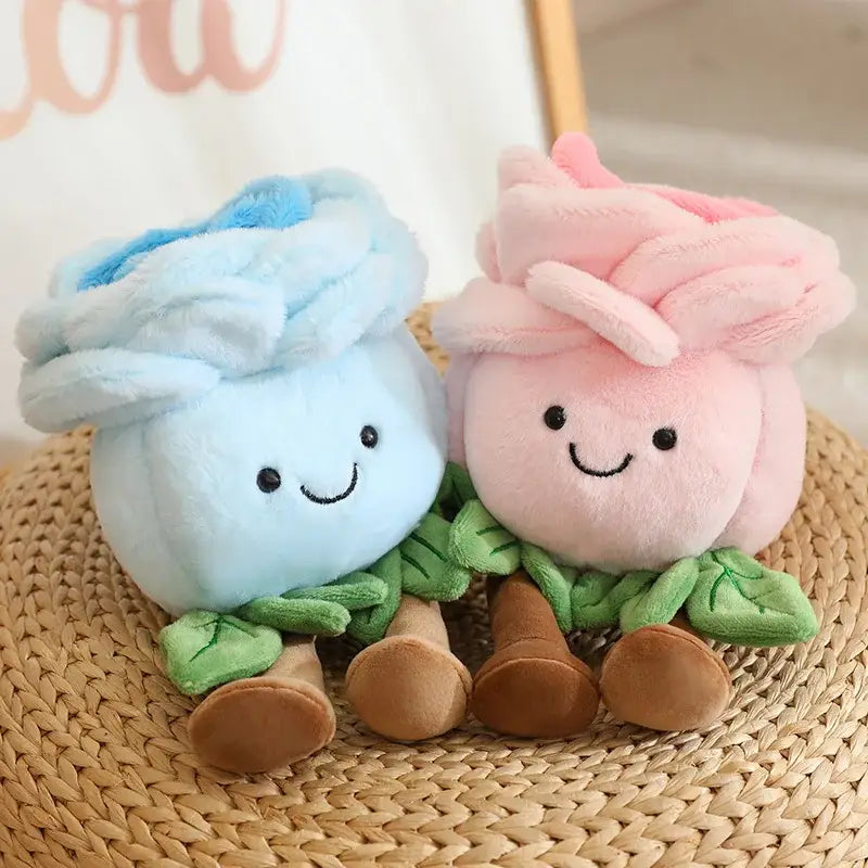 peluche rose fleur