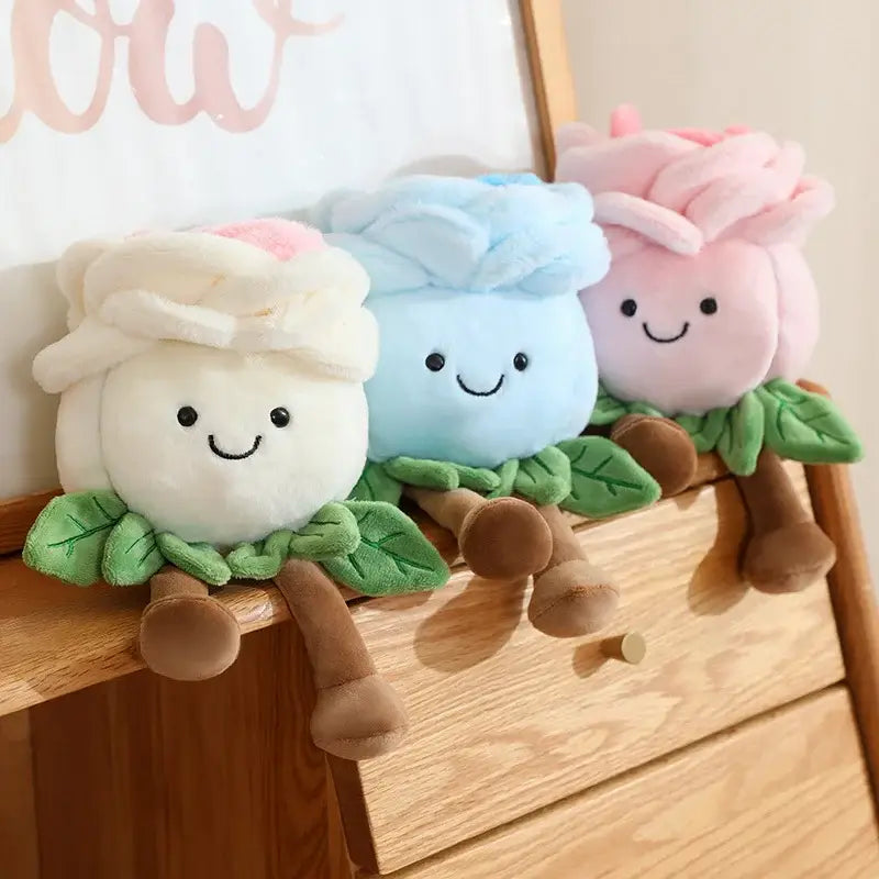 peluche rose fleur