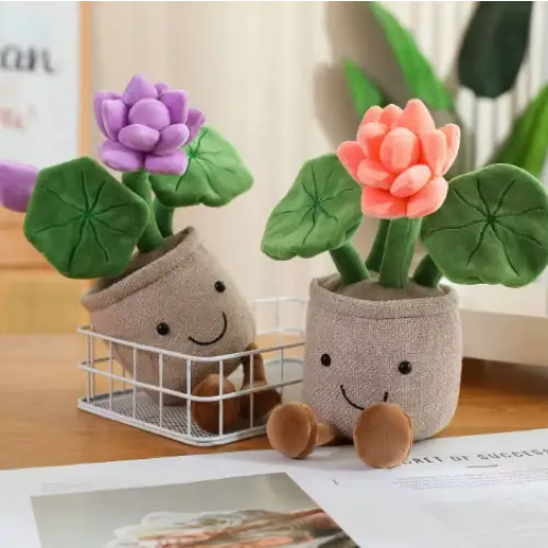 plante en peluche
