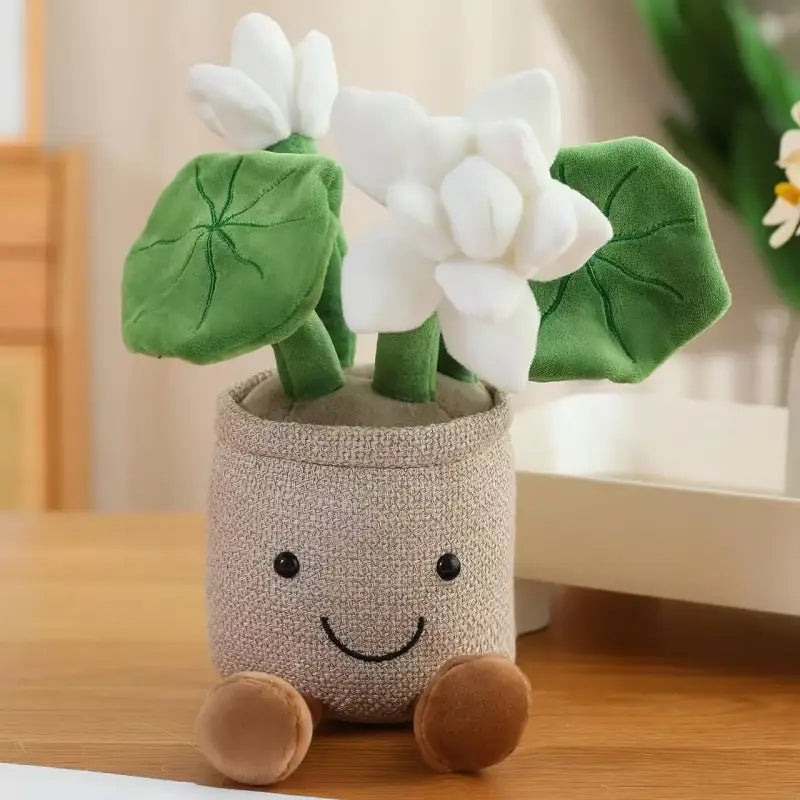 plante en peluche Blanc