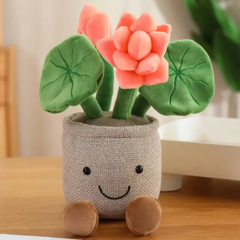 plante en peluche Rouge