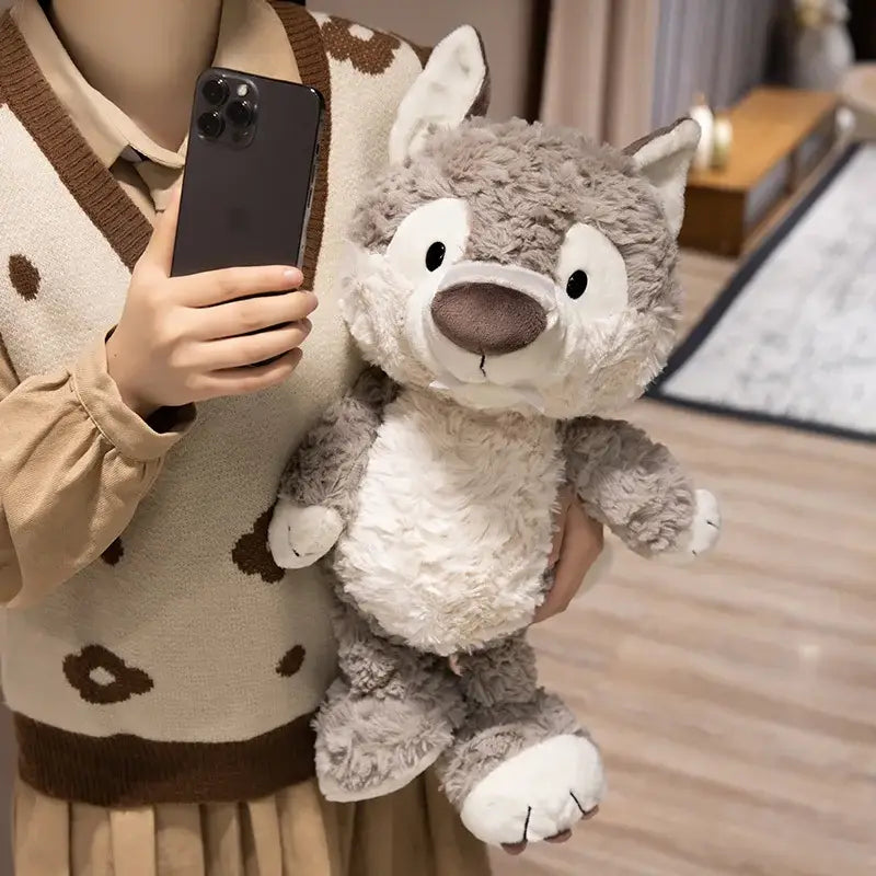 peluche de loup - 25cm