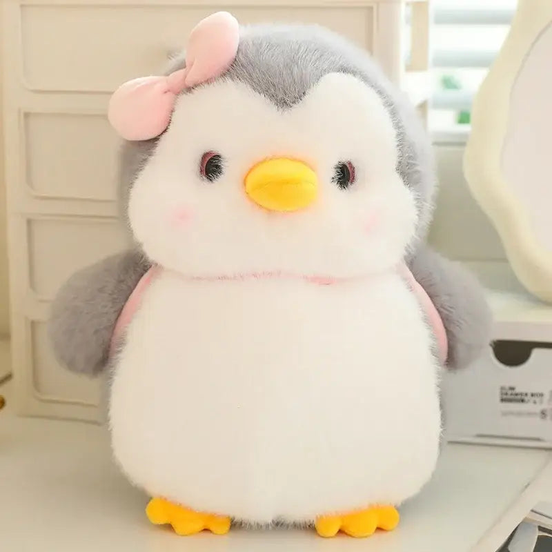 peluche bebe pingouin - Gris / 25cm