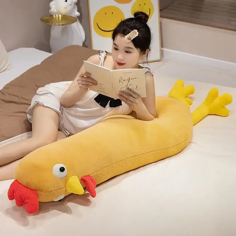 peluche poule geante