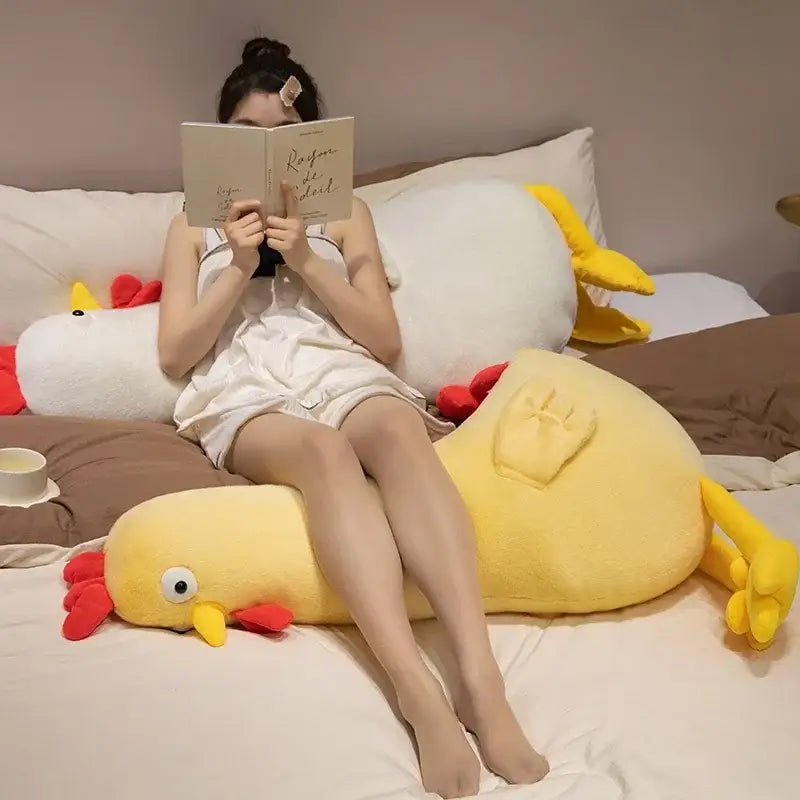 peluche poule geante
