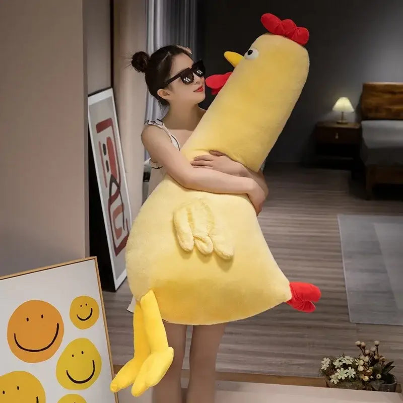 peluche poule geante