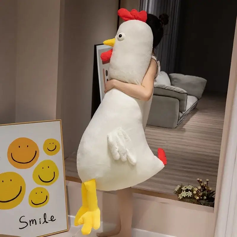 peluche poule geante