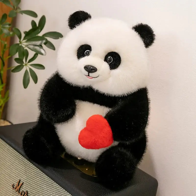 peluche panda coeur