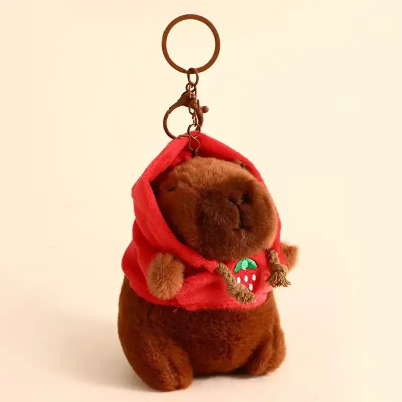 porte clé capybara - Rouge