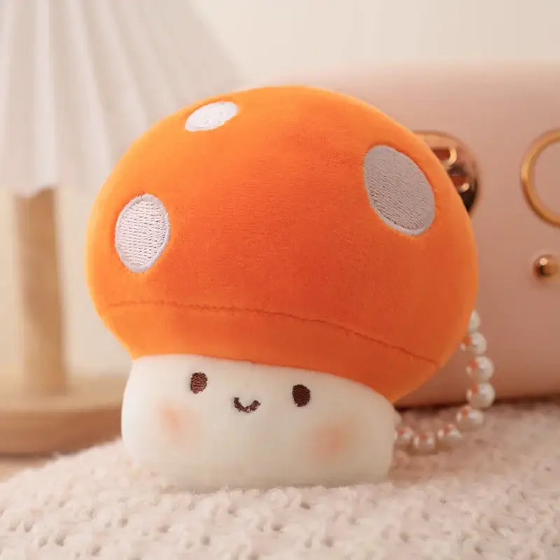 porte clé champignon - Orange