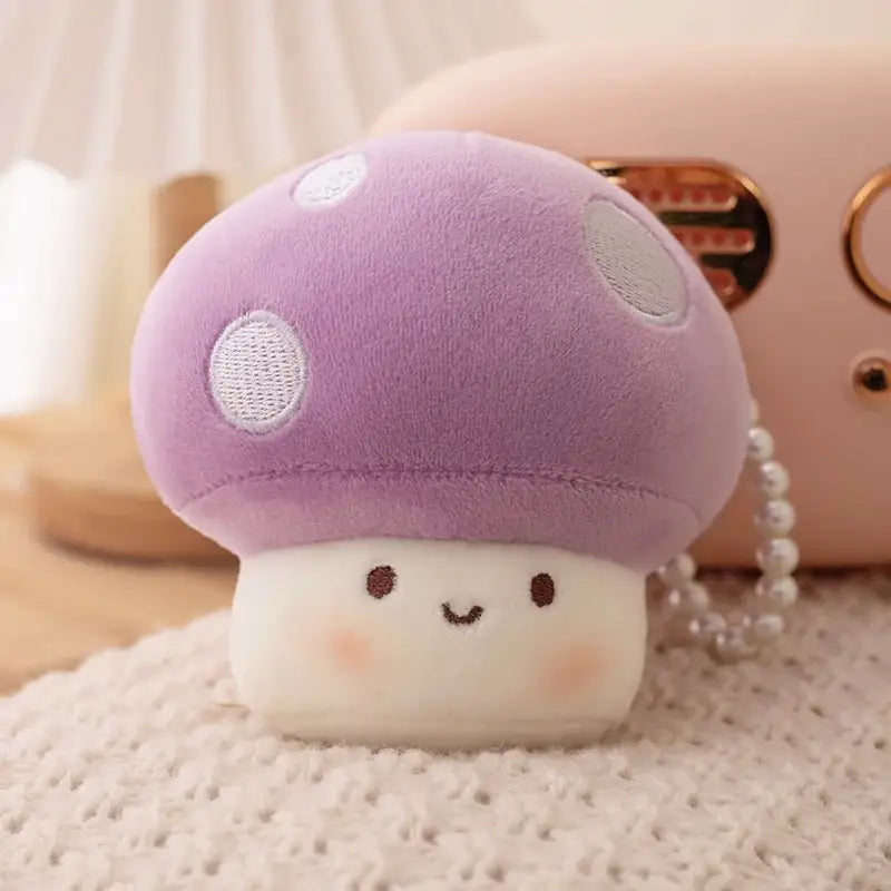 porte clé champignon - Violet