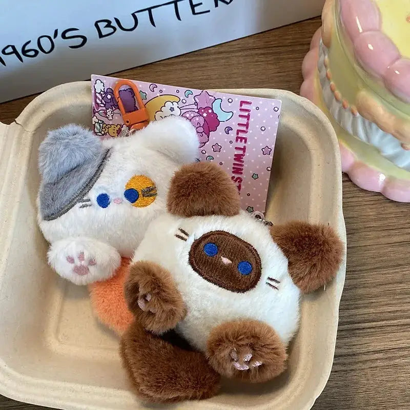 porte clé chat peluche