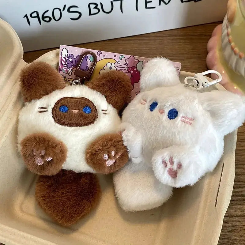 porte clé chat peluche