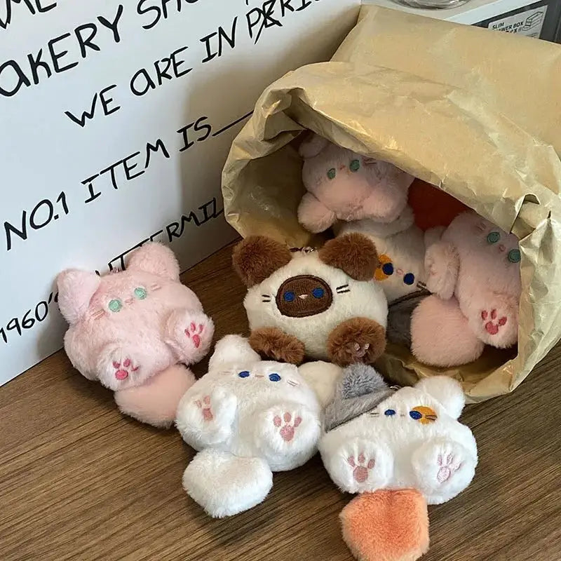 porte clé chat peluche