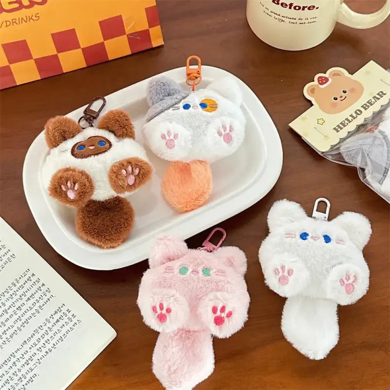 porte clé chat peluche