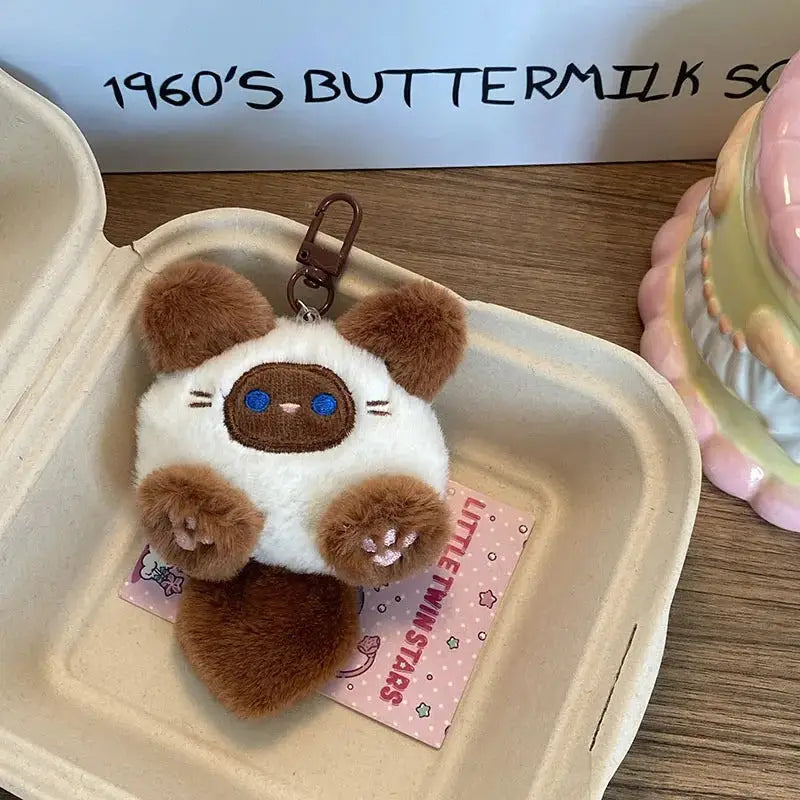 porte clé chat peluche