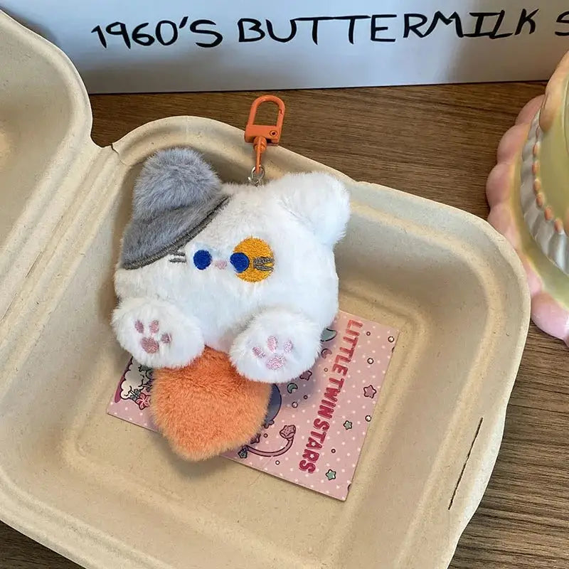 porte clé chat peluche