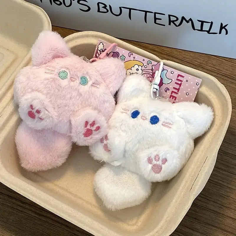 porte clé chat peluche