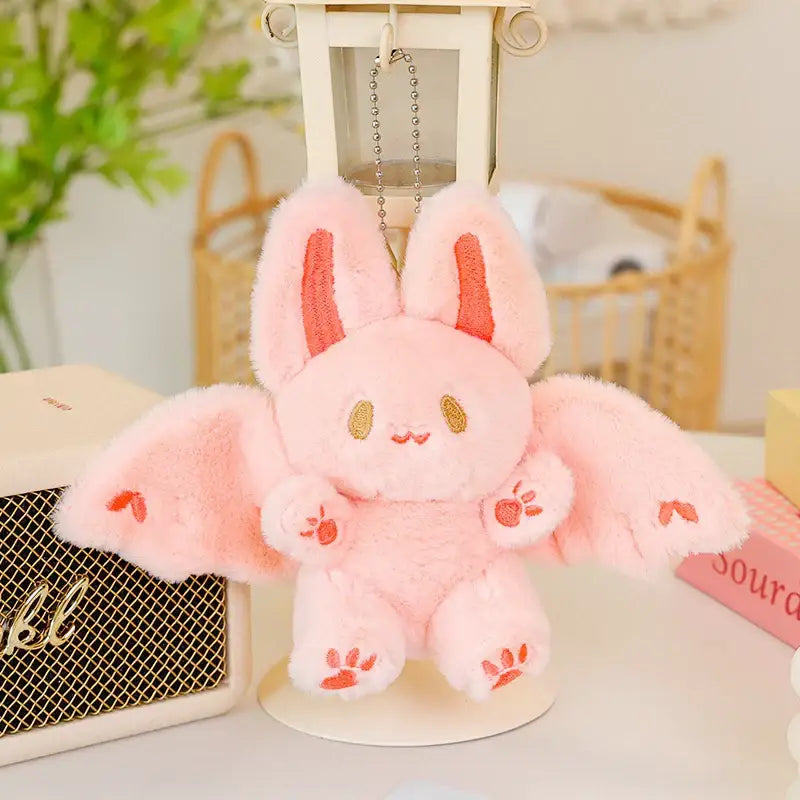 porte clé chauve souris - Rose