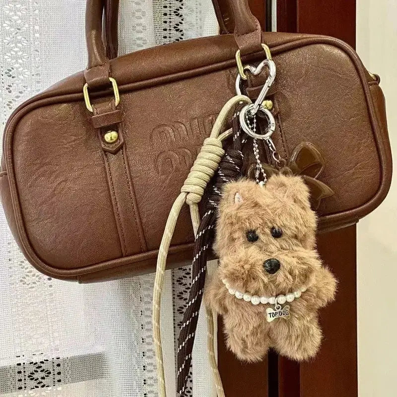 porte clé chien - Brun