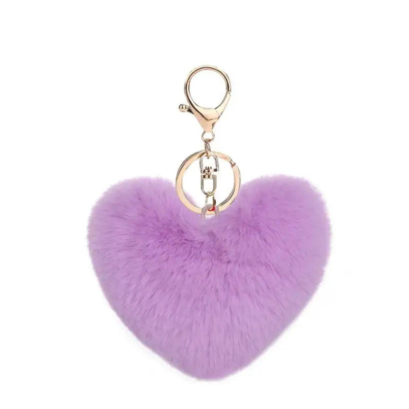 porte clé coeur - Violet