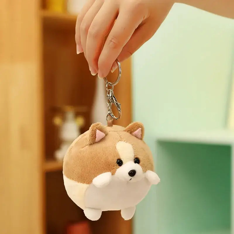 porte clé corgi - Brun
