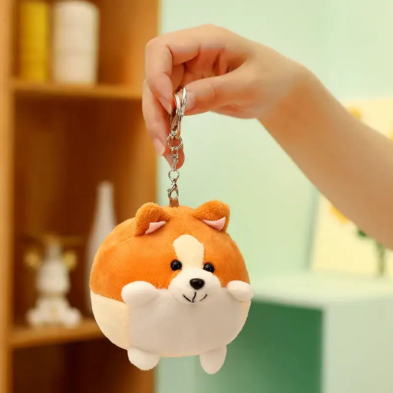 porte clé corgi - Orange