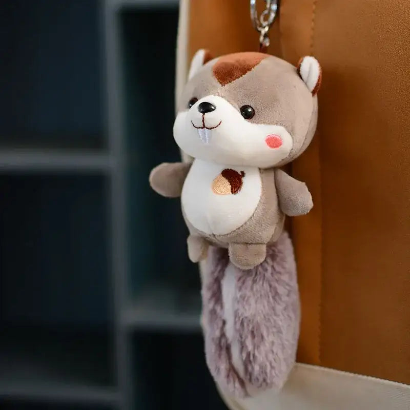 porte clé ecureuil - Gris